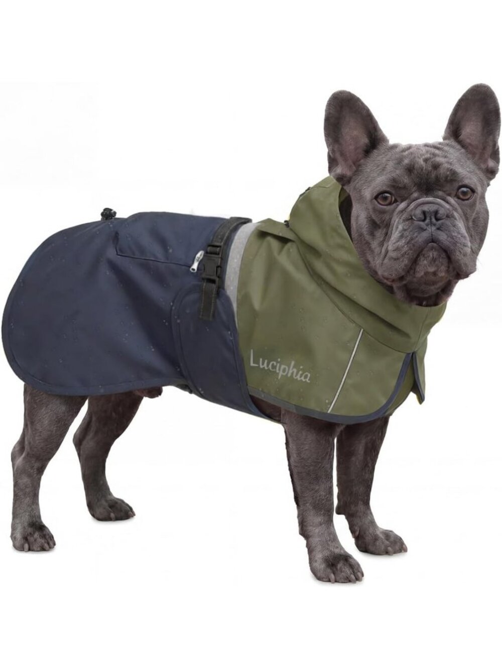 Adjustable Hooded Dog Raincoat - Reflective Waterproof Jacket with Pocket